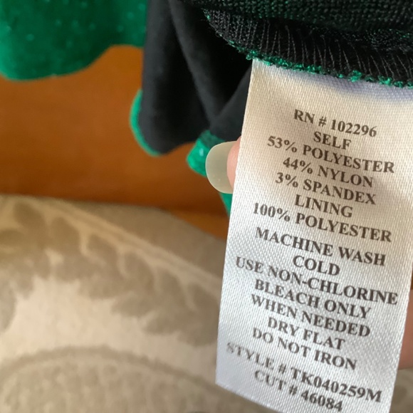 Sz10 Green Fit ‘n Flare Dress NWOT - Picture 7 of 8